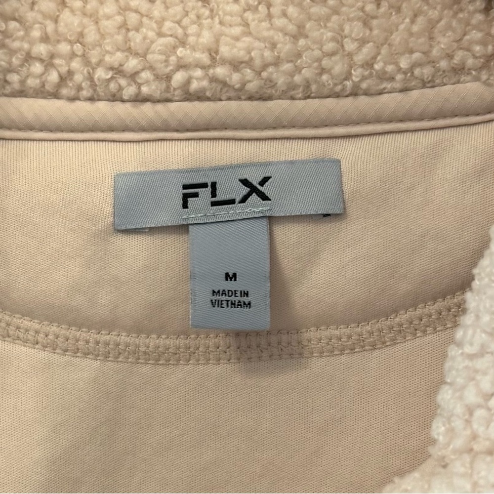 FLX Cream Mixed-Media Boucle Women's Jacket - Sz M - Picture 6 of 6
